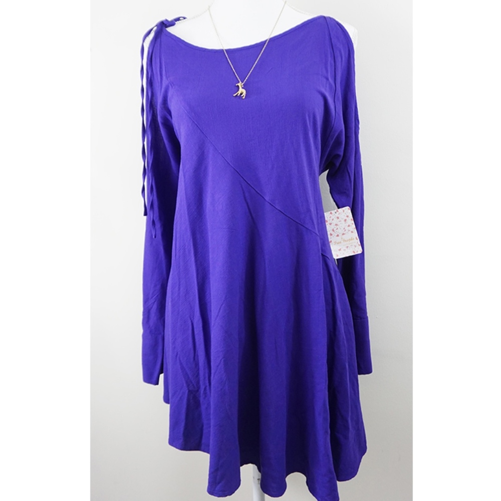Free People Cut Out Bell Sleeve Asymmetrical Tunic